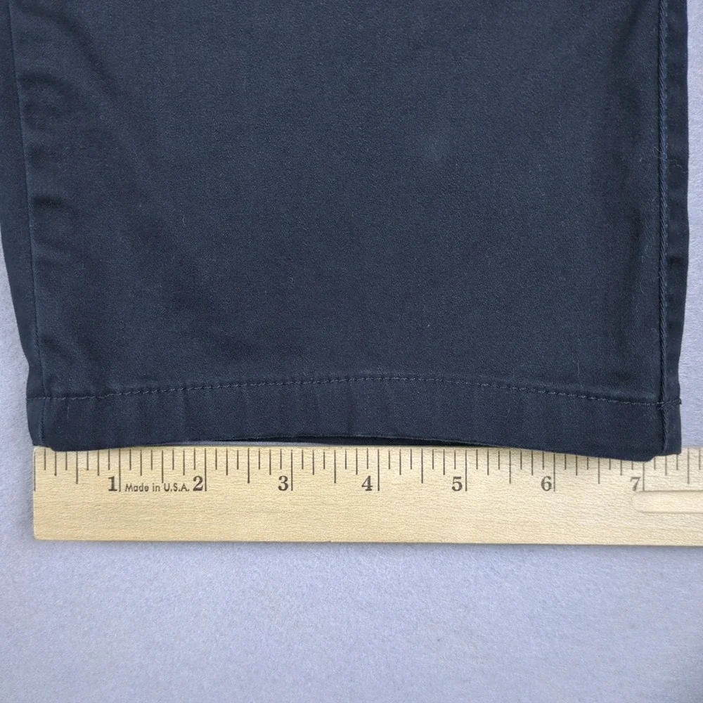 BYLT Stretch Chino Pants Mens 36x25 (34x25) Black Casual Pant Utility Pocket